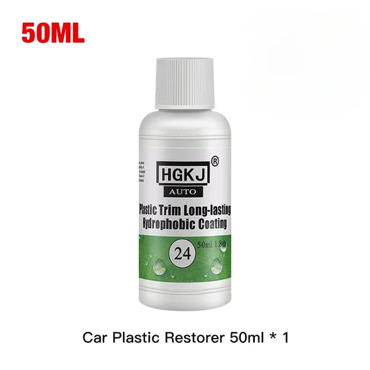 HGKJ 24 Plastic Restore Revitalizer – Long-Lasting Coating for Car Rubber & Plastic